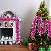 2m Christmas Tinsel Ribbon Garland Gold Silver Color Decorative Tinsel Strips Home Wedding Birthday Party Wall Door Decor