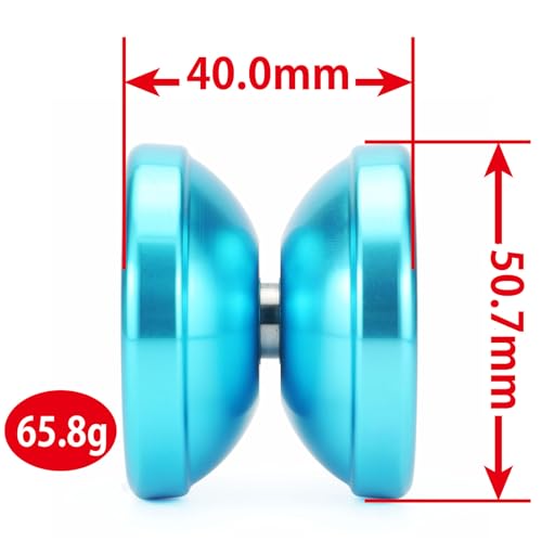 Spin Gear Step 3 Metal Wing Size D (Red) - Metal Yo-Yo for Beginners