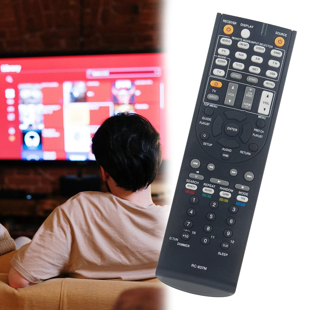 RC837M Video Auditory Receiver Remote Substitute For Video Receiver RC837M TX-NR616 Series Models