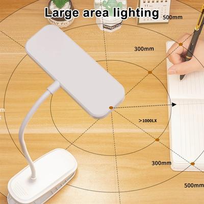 360° Esnek Çalışma Masası Lambası Klipsli USB Kısılabilir Gece Masası Lambası Yatak Odası Çalışma Okuma Ofis Çalışması için Başucu Gece Lambası