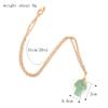 Mushroom Crystal Pendant Necklace for Women Colorful Stone MetalRimmed Mushroom Necklace Teenage Girl GraduationNecklace Jewelry