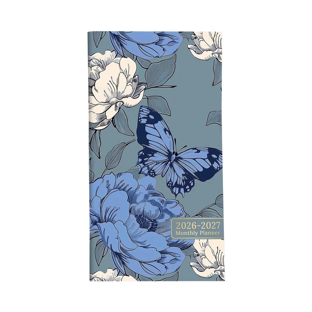 Pocket Calendar 2026-2027 - Date Planner, Portable Schedule Organizer,  Monthly & Yearly Planner