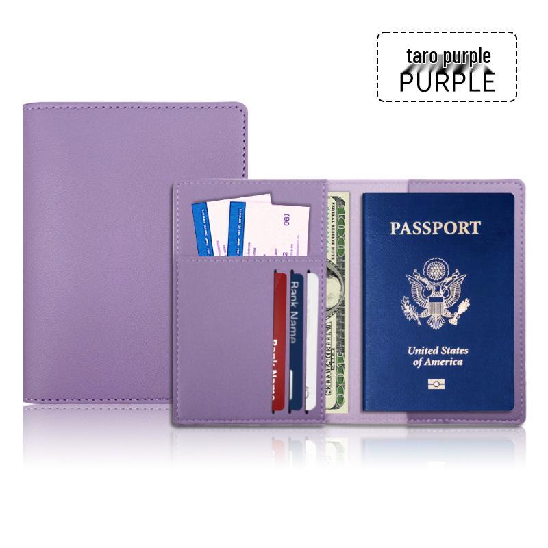 Customizable PU Leather Passport Holder Set with Multi-card Slots and Durable Protection