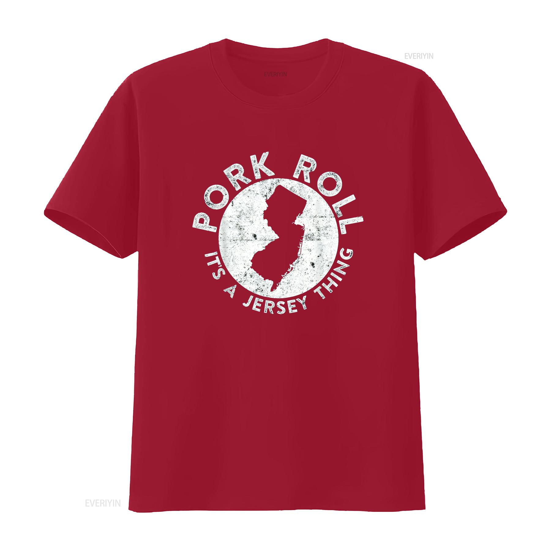 Pork Roll Ham It s a New Jersey Thing State NJ Foodie T Shirt vintage Washed homme Slightly streetwear Stretched graphic S