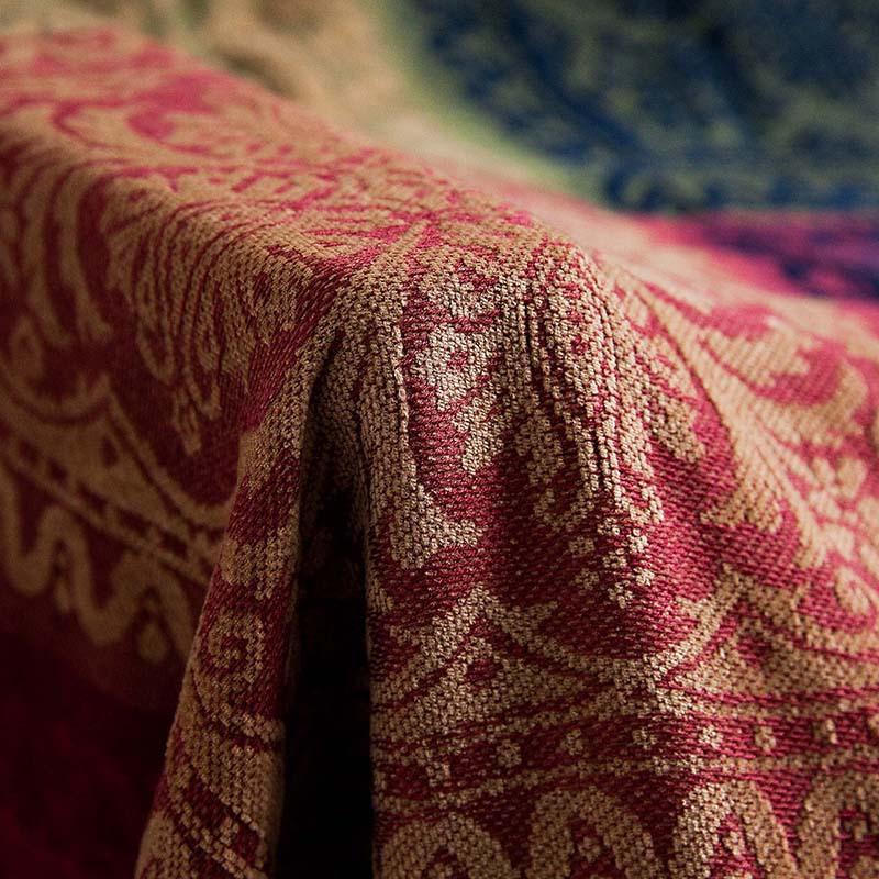 Coperta Plaid in Tessuto Cinigliato Stile Sud-Est Asiatico per Divano