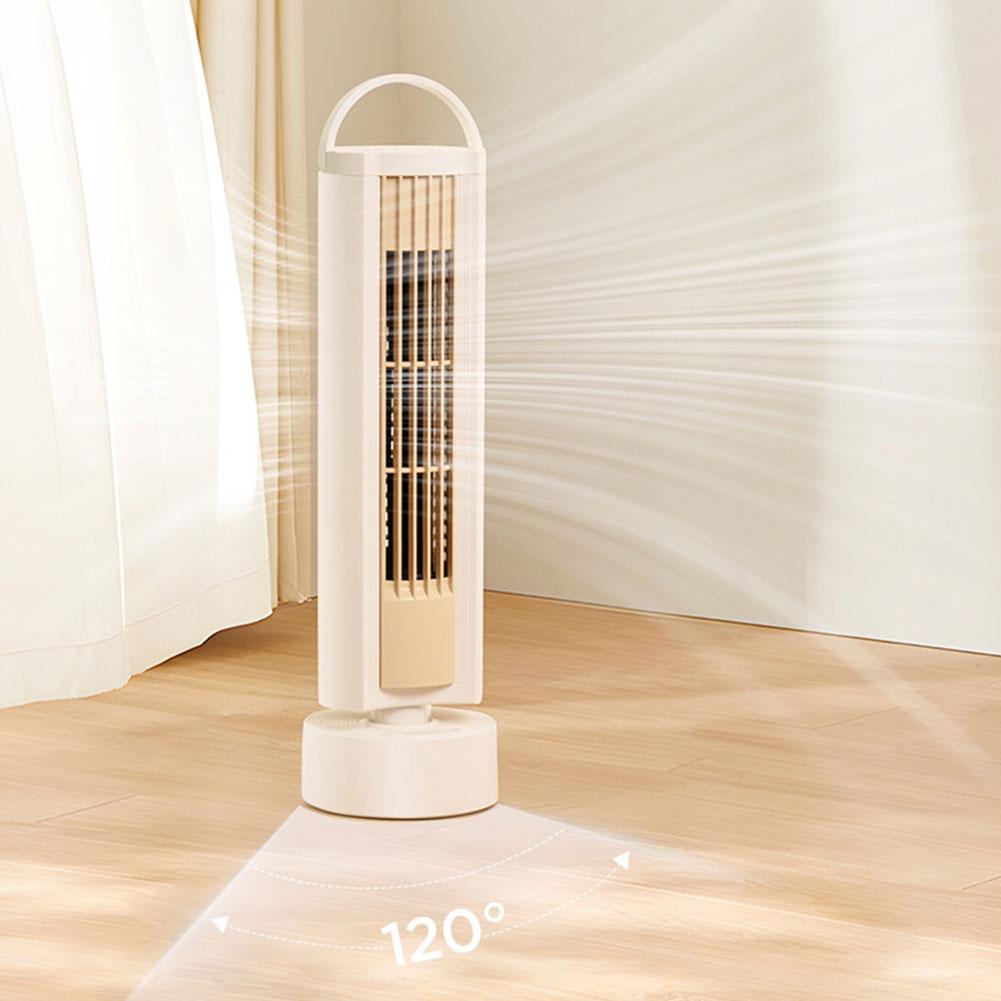 Turmventilator 3 Geschwindigkeiten Blattloser Turmventilator 120 Grad Oszillierend Leiser Tragbarer Elektrischer Schreibtischventilator für Schlafzimmer Wohnzimmer Büro