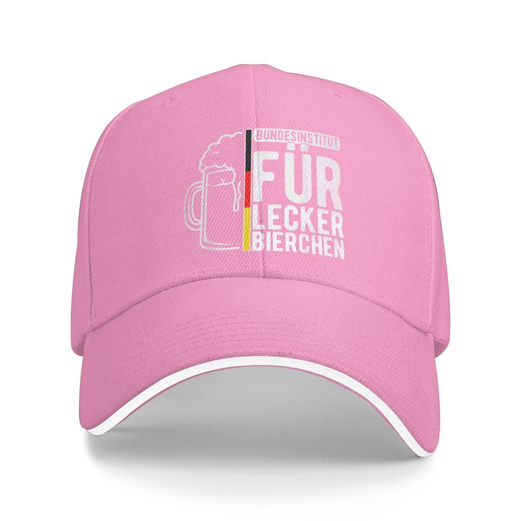 GerUnisexFederal Institute for Delicious Beer Mug Sandwich Baseball Cap Retro  Unisex Adjustable Sun Cap Sports Hats