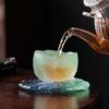 Glacier blue and green national tide style small teacup Sake cup