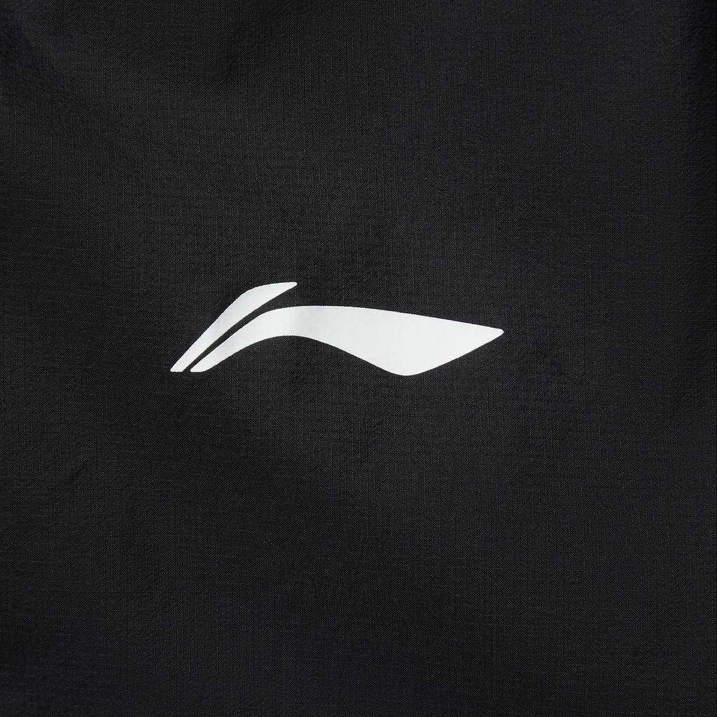 Li Ning Comfortable Casual Minimalist Hooded Zipper Solid Color Versatile Jacket Men Jackets Black AFDV261-2