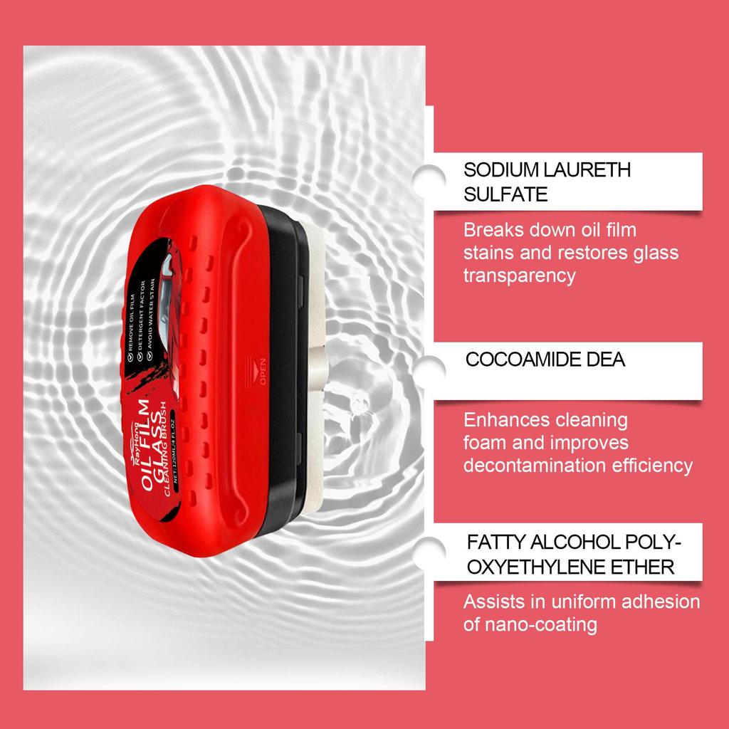 Car Glass Coating Brush – Stain Removing & Cleaning Tool for Clear Visibility