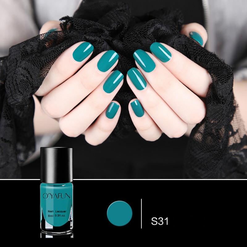 Buy OYAFUN Clearence 8ML Peel Off Pure Color Series Nail Polish Art Varnish Water Based Pregnant