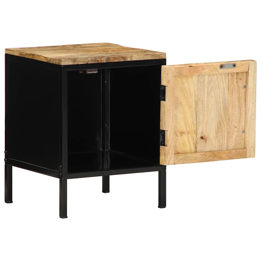 Nightstand Brown and Black 30 x 30 x 40 cm