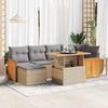 VidaXL Garden Furniture Set with Cushions 8 Pcs Beige Braided Resin Acacia 3327734