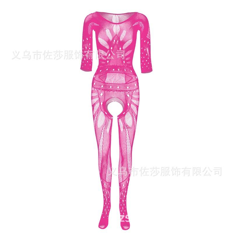 Sexy lingerie one-piece netwear sexy open-file jumpsuit plus size