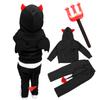 Devil Ghost Devil Kids Top and Bottom Stage Performance School Cultural Popular for Boys Cosplay, Children, Unisex, Costume, Costume,