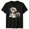 Shih Tzu Dog Lover Portrait Graphic T-Shirt