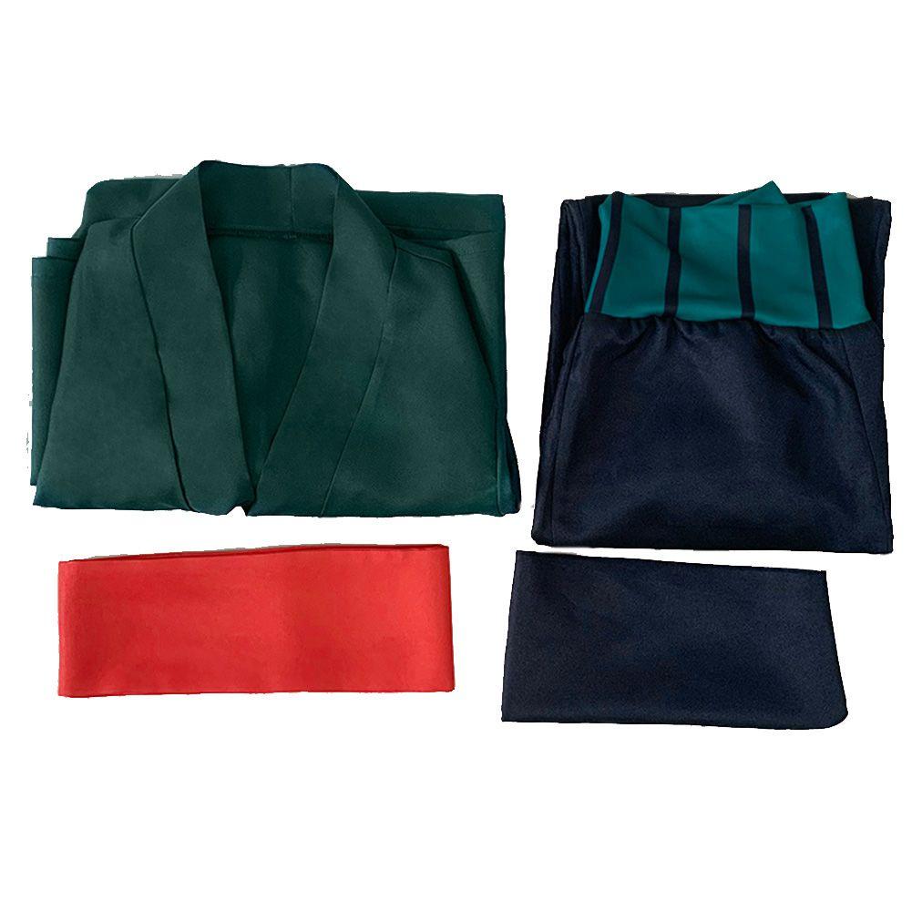 

Аниме Кусок Один Ророноа Зоро Персонаж 4шт Кос Костюм Хэллоуин Набор Униформа S