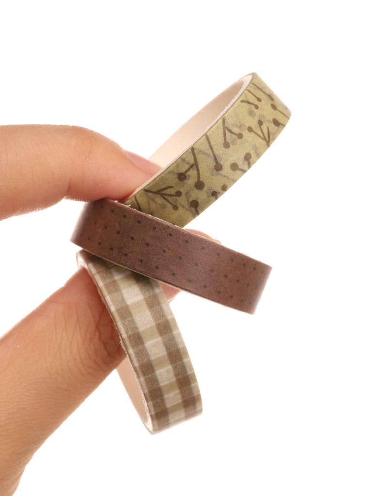 5 Rollen/Box Vintage Washi Tape Scrapbooking Washi Tape Set Schulbedarf Dekorative Klebestreifen Herbst Schreibwaren Abdeckband