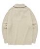 COVERNAT Lambswool Half-Zip Knit Oatmeal