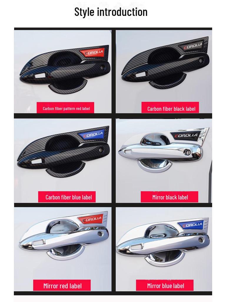 Corolla 2019-2023 Door Handle Protection Stickers - Leiling Decorative Accessories