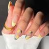 Summer Fresh Vitality Lemon European and American Ins Wind Wearable Armor 24 Pieces Press On Nails