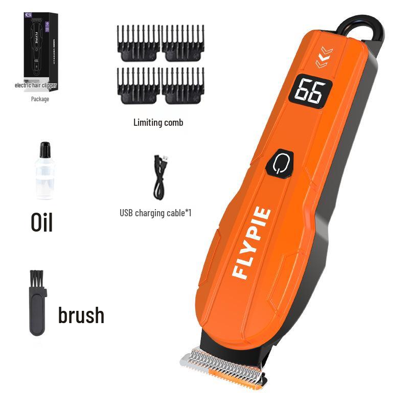 Wireless Digital Display Hair Clipper - Rechargeable Electric Barber Tool for Salon & Home Use