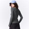 GU by Uniqlo Stretch Ribbed U Neck Tee  12 qUarter Sleeve   Warm 