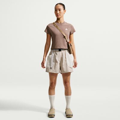 Nike ACG Casual Shorts Women s Cream II/Light Orewood Brown/Peak White S