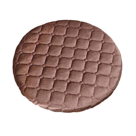 Round Stool Cover Fitted Bar Stool Cover Quilted Soft Cushion Non-Slip Washable Slipcover Fit for Diameter 11-12 Inch Bar Stool