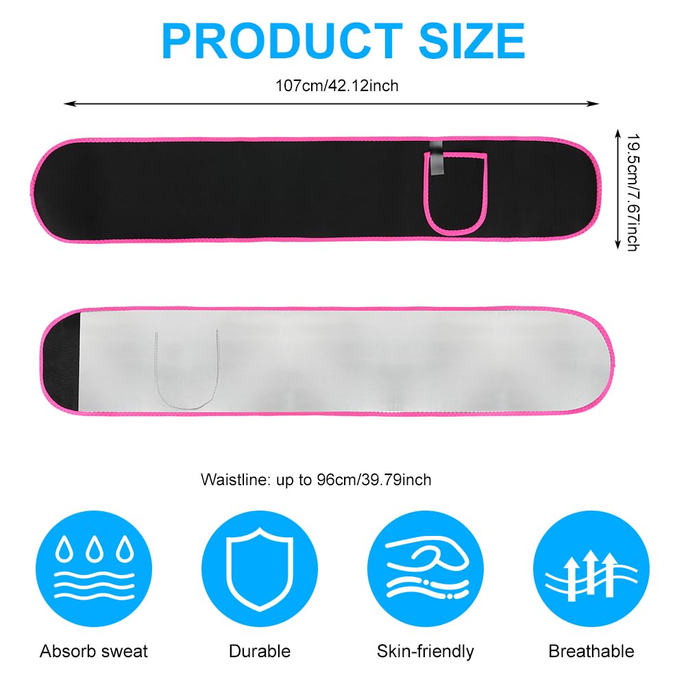 Corset Talie pentru Slăbit pentru Bărbați și Femei, Ajustabil, Centură de Transpirație pentru Reducerea Taliei, Efect de Saună, Arde Grăsimile, Centură de Exerciții pentru Spate