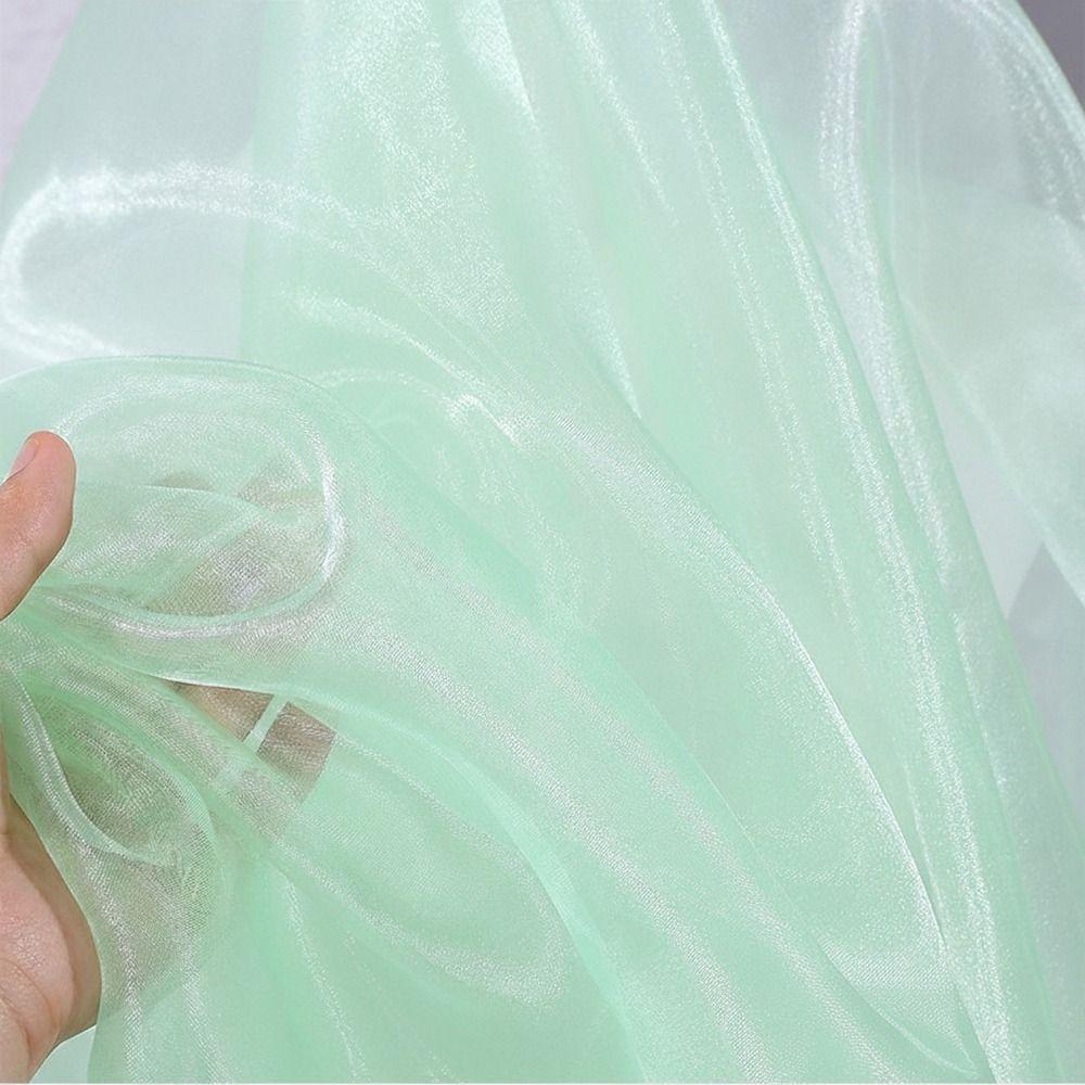 Colorful Gauze Fabric Sheer 100X150cm Sheer Organza Fabric Organza Fabric Wedding Dress