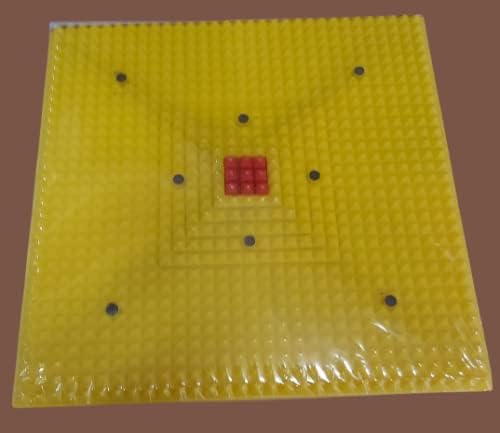 CAREQUE Acupressure Mat For Foot Pain Relief With Pointed Board Plate Pyramid Pad And Magnetic Energy Booster | Manual Foot Massager Mat For Bloo