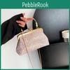 Stylish 2023 Spring New Korean Vintage Sequin Evening Handbag In Pink Purple White