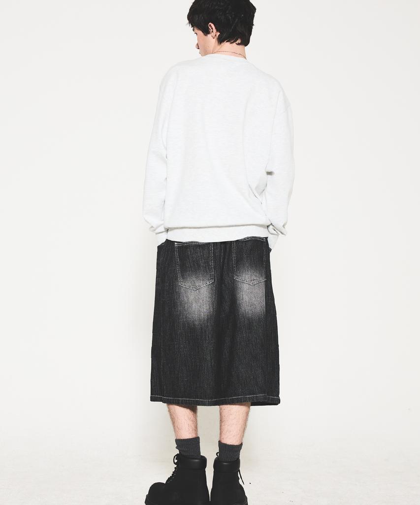 Eonoideu Basic Washed Denim Bermuda Shorts Lq2Du383_Black