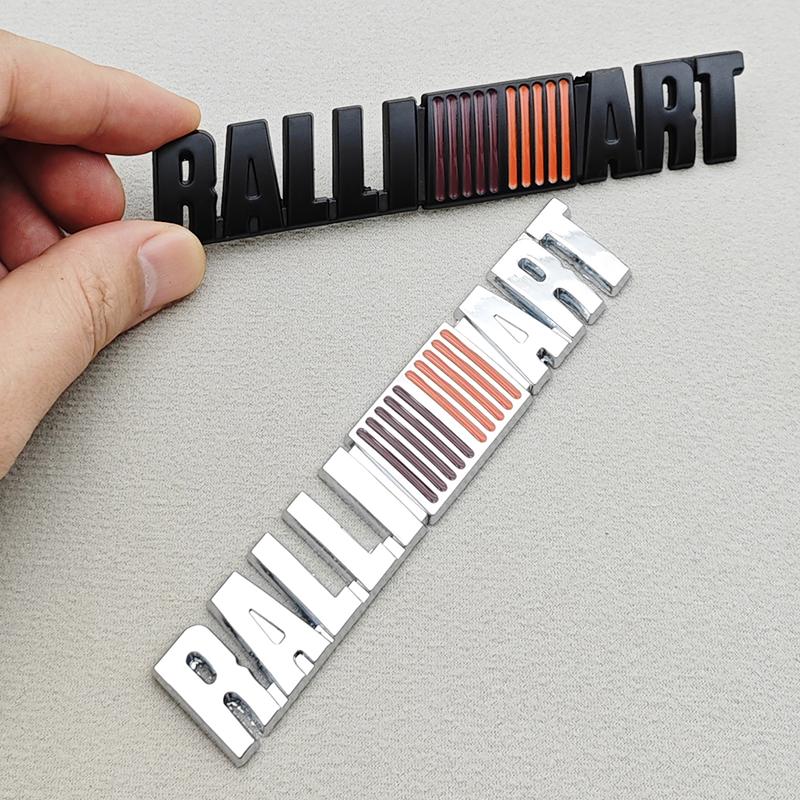 3D Metal Car Styling Logo RalliArt Rear Trunk Emblem Badge For Mitsubishi RalliArt Lancer Ralli Art 9 10 Asx Sticker Accessories UN1