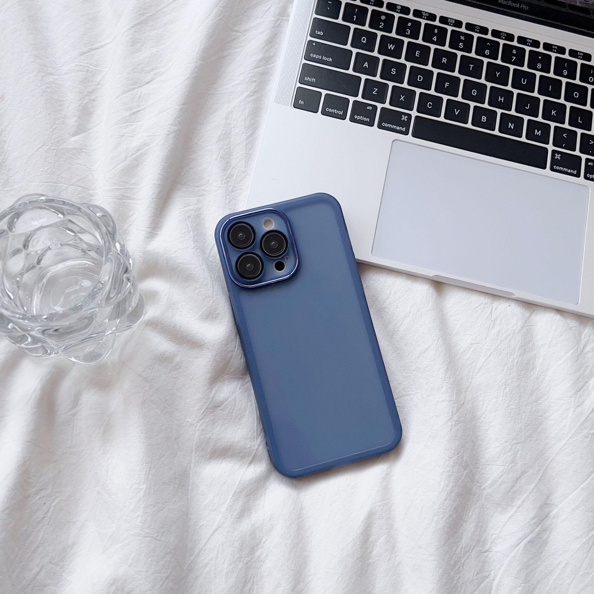 

Гальванизированное кольцо объектива с плёнкой для объектива, подходит для чехлов для телефонов Apple 16pro, мягкая полная крышка для iPhone15 для защиты от падений iphone 7/8/SE2