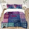3PCs Sister Quotes Design Cover Set, Breathable Fabric, Machine Washable (1 Duvet Cover + 2 Pillowcases) (Without Quilt) Yy250911179