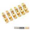 6Pcs Guitar Bridge Saddle Metal Height Adjustable 3 4 5 6 7 String Electric Guitar Bridge Saddle for