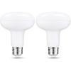 2Pack 18W LED R95 BR30 Light Bulb, 150 Watt Equivalent, Warm White 3000K, 1800LM E26 Base, Indoor Flood Lights for Recessed Cans (3000K-Warm White)