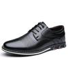 New Men'S Pu Leather Derby Shoes Big Size 38-53 Comfortable Breathable Lace Up Formal Casual Business Shoes Non-Slip Sneakers
