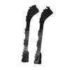 1 Pair Rear Bumper Bracket 5257647020 Shockproof Black Left and Right Bracket Set Replacement For Prius 2010 to 2015