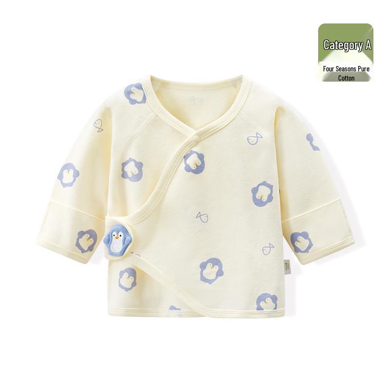 Newborn Baby Cotton Cartoon Sleeveless Monk Top - All Seasons 59 (Height 52-59cm, Weight 3.5-6.9KG)