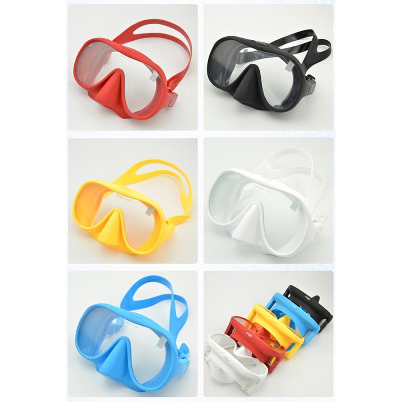 Mască profesională de scufundări subacvatice Scuba Free Diving Mască de snorkeling Cadru mare din silicon flexibil
