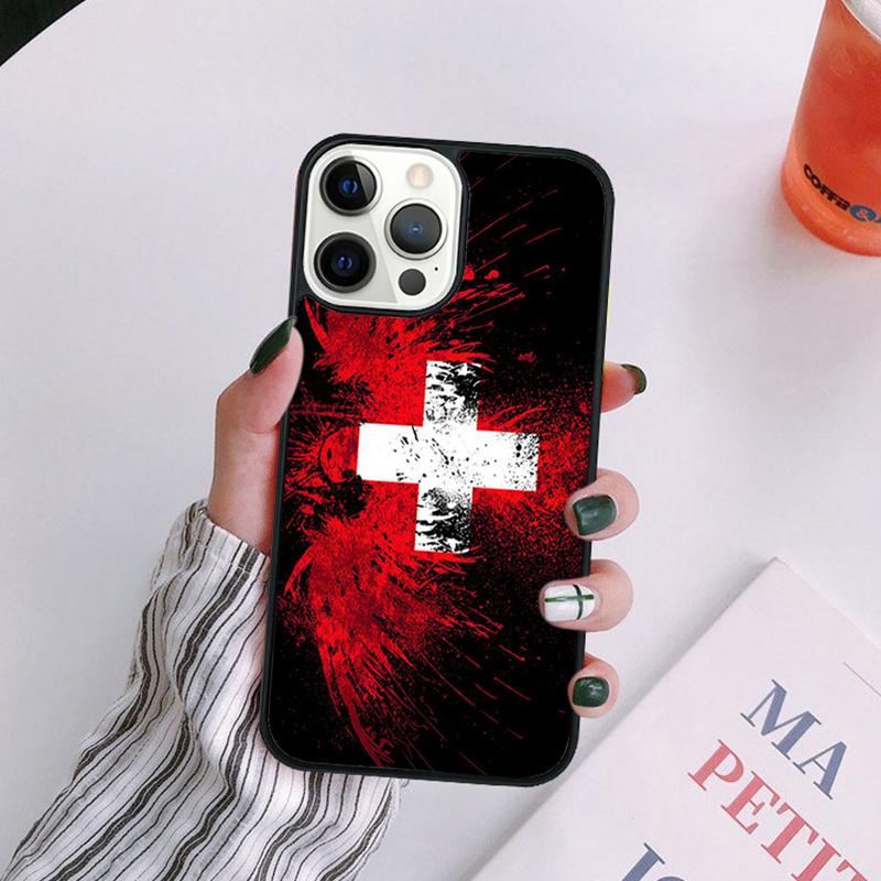 Switzerland Swiss Flag Phone Case For iPhone 17 Air 16 15 14 13 12 11 Pro Max Plus Max Cover Shell coque