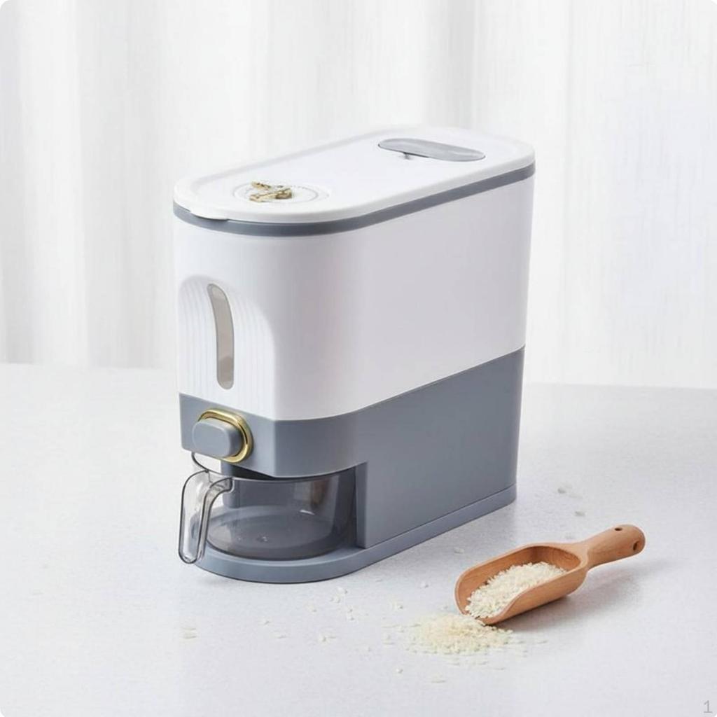 Rice Dispenser DampnessresistantProof Grain Storage Container Freshness Timer Sealed Pantry