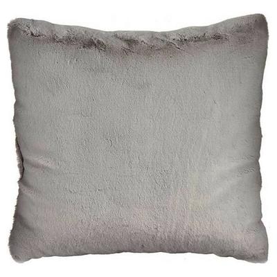 Cushion - Grey - Synthetic Leather - 60 X 18 X 60 Cm - Chic Elegance