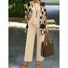 1-Piece Women's Set, Spot 1D Digital Printed Cardigan Jacket with Tank Top and Elegant Casual Pants