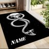 Custom Name Witchcraft Magic Hogwarts Crest Carpet Rug Customizable Soft Washable Anti-Slip Home Living Room Sofa Mats Personalized Rug. 090983