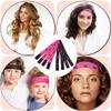 Butterfly Rose Hair Tie Wig Fix Band - Black, Gold, Silver, Purple Velcro Band