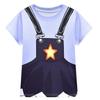 19778 Kids Girls Lily Lovebraids Printed Short Sleeves Round Neck T-Shirt Top Shorts Sets